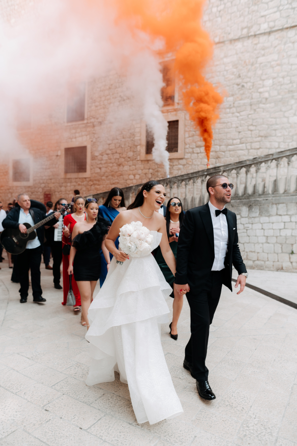 Wedding Venues in Dubrovnik | Photos | Elegant Minimalism Wedding Idea | European Wedding of Monika & Toni