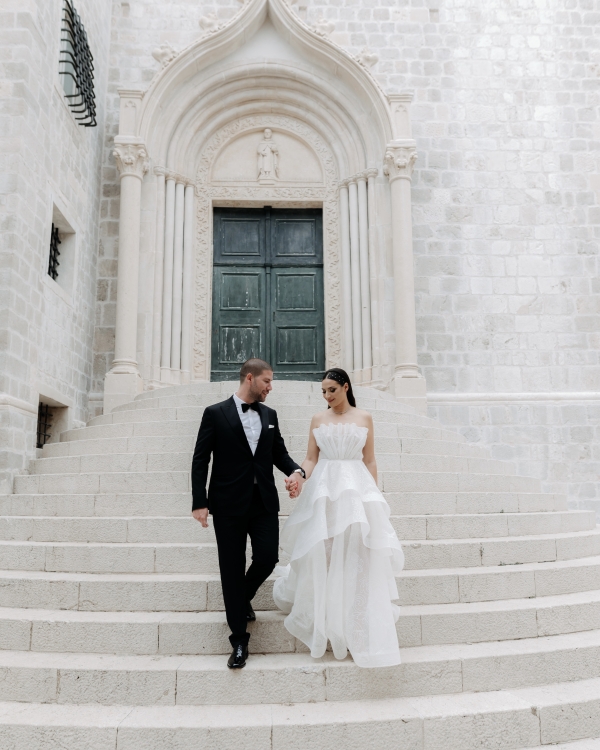 Wedding Venues in Dubrovnik | Photos | Elegant Minimalism Wedding Idea | European Wedding of Monika & Toni