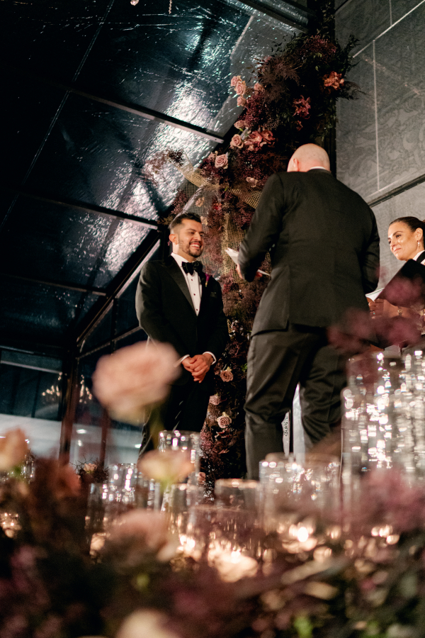 Dark and Moody Celebration in Dallas, Texas | Interview with Grooms: Dating, Engagement, and Wedding Preparation