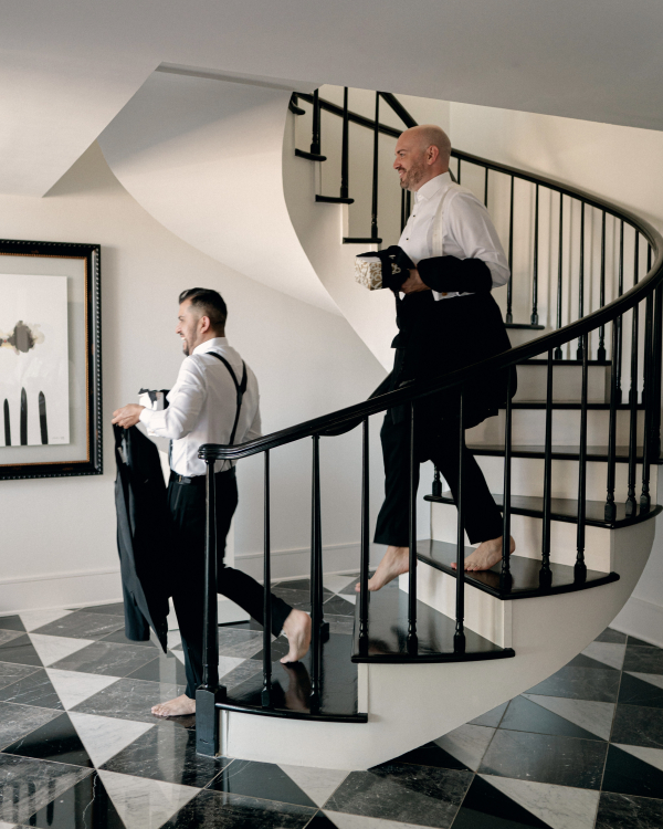 Dark and Moody Celebration in Dallas, Texas | Interview with Grooms: Dating, Engagement, and Wedding Preparation