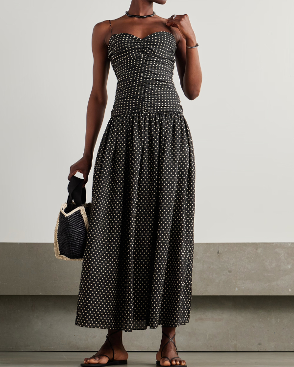30 Stylish, Sophisticated, and So On-Trend Polka Dot Wedding Guest Dresses