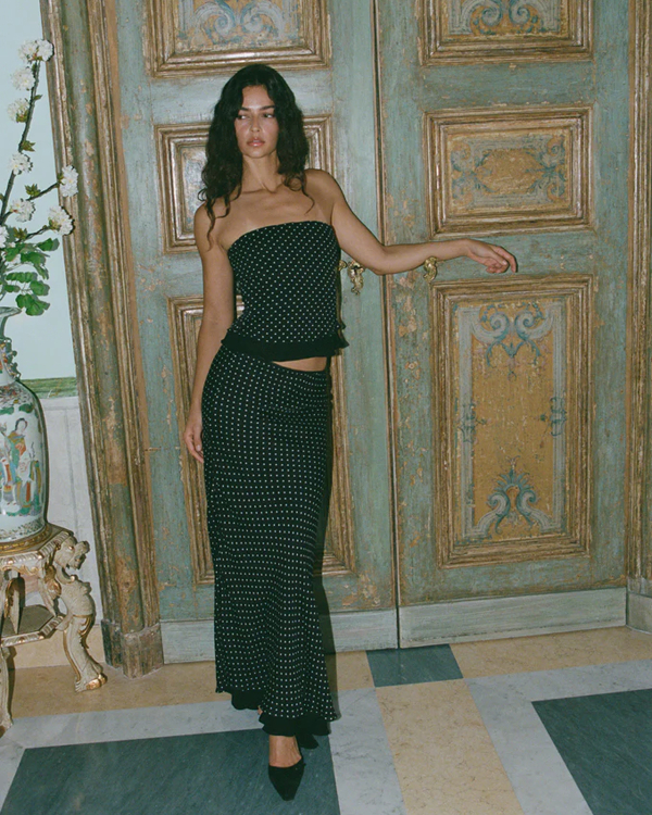 30 Stylish, Sophisticated, and So On-Trend Polka Dot Wedding Guest Dresses