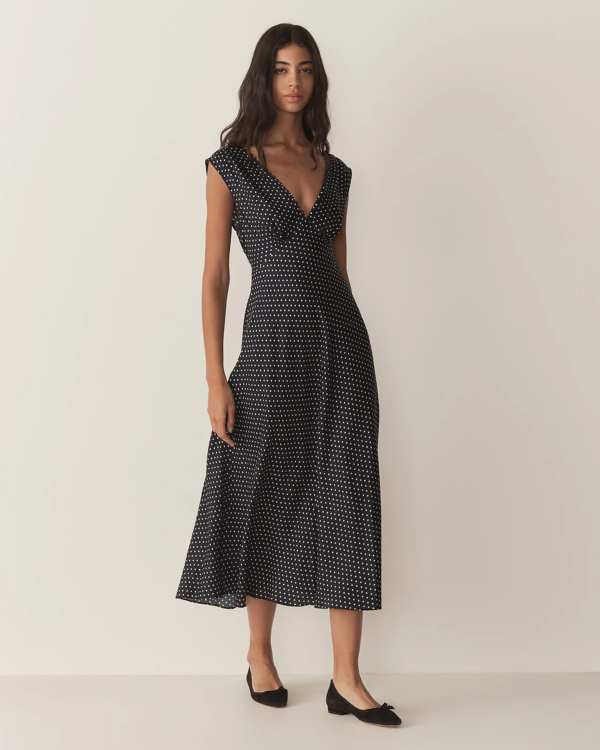 30 Stylish, Sophisticated, and So On-Trend Polka Dot Wedding Guest Dresses