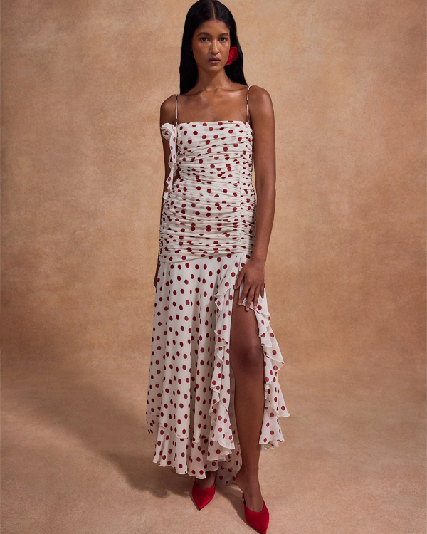 30 Stylish, Sophisticated, and So On-Trend Polka Dot Wedding Guest Dresses