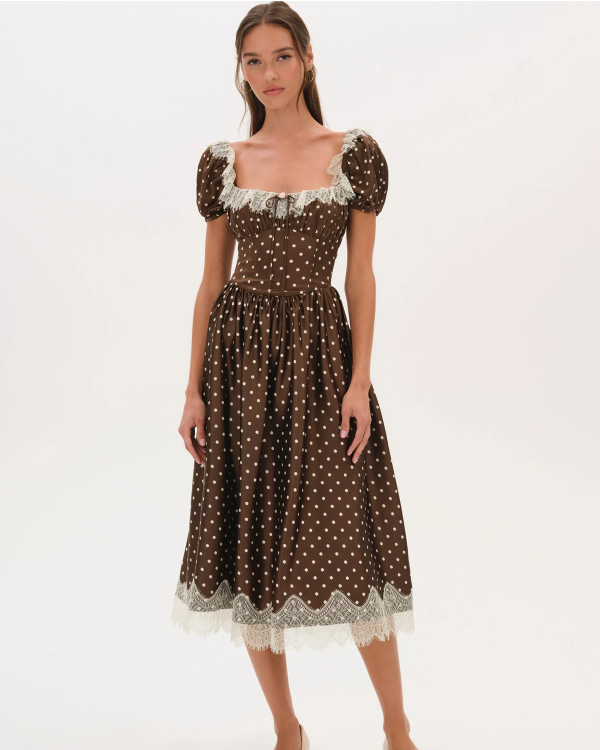 30 Stylish, Sophisticated, and So On-Trend Polka Dot Wedding Guest Dresses