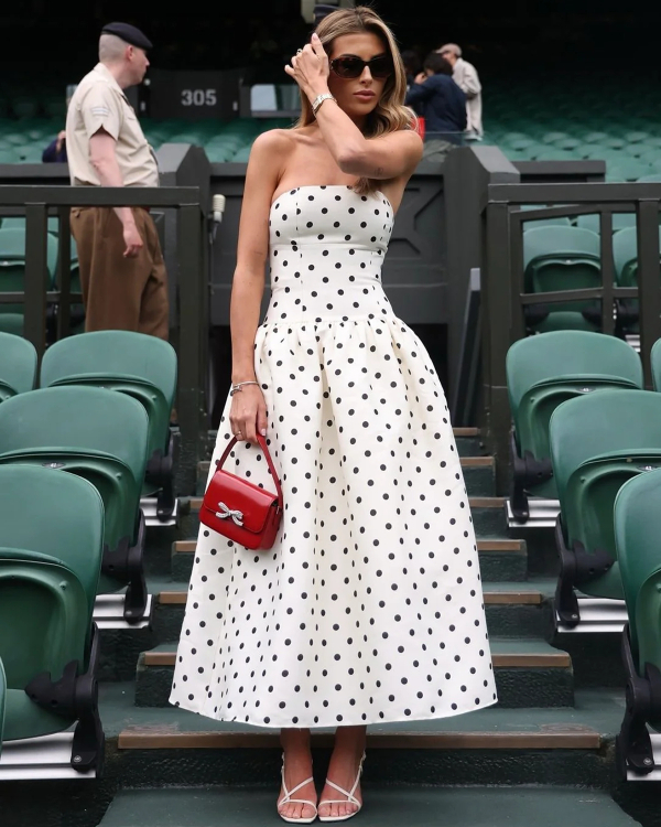 30 Stylish, Sophisticated, and So On-Trend Polka Dot Wedding Guest Dresses