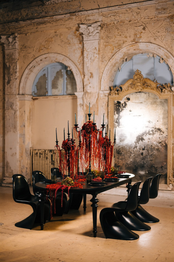 Wedding Editorial in Antique Space