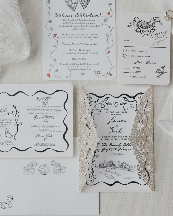 A Romantic Italian-Inspired Wedding at Beverly Hills' Iconic Greystone Mansion