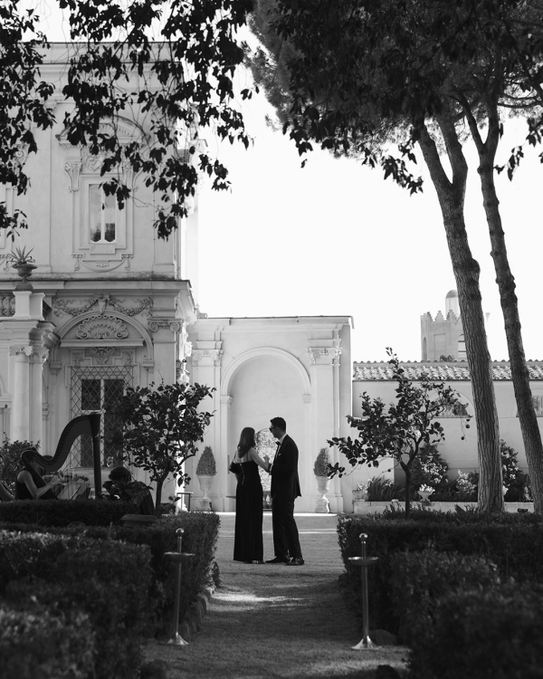 A Dream Wedding in a Baroque Italian Garden Villa
