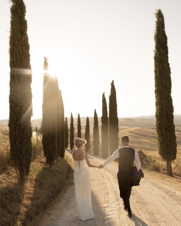 An Elevated Elopement in Tuscany with Vintage Bridal