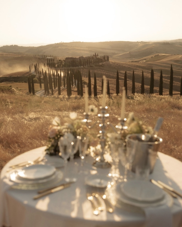An Elevated Elopement in Tuscany with Vintage Bridal