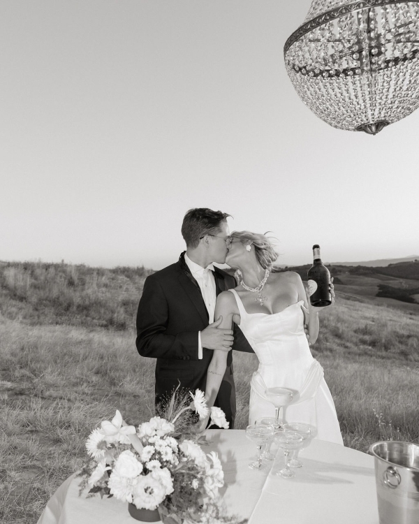 An Elevated Elopement in Tuscany with Vintage Bridal