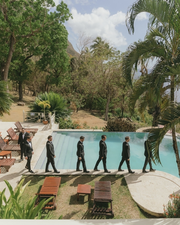 A Chic Tropical Wedding on the Shores of St. Lucia