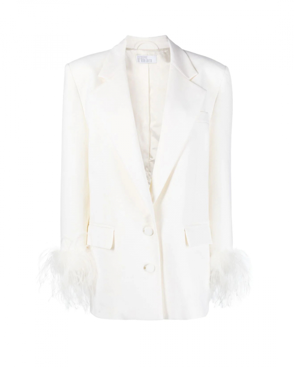 Blazer for Wedding Dress | White Blazer Over Wedding Dress | For Women