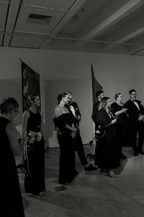 Real Wedding in a Private Art Gallery