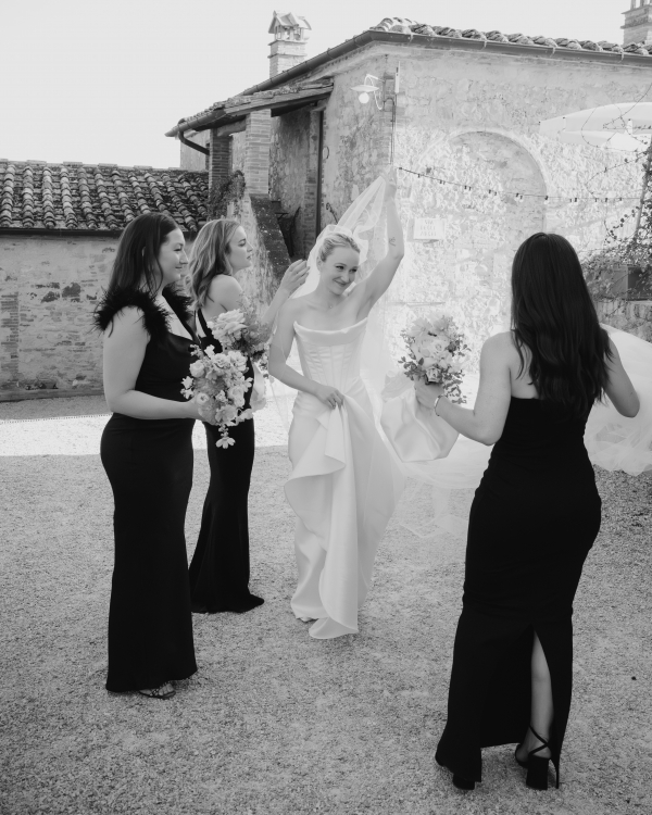Elegant Destination Wedding in Borgo Casabianca | Mariana & Tom Outdoor Wedding Ceremony in Tuscany
