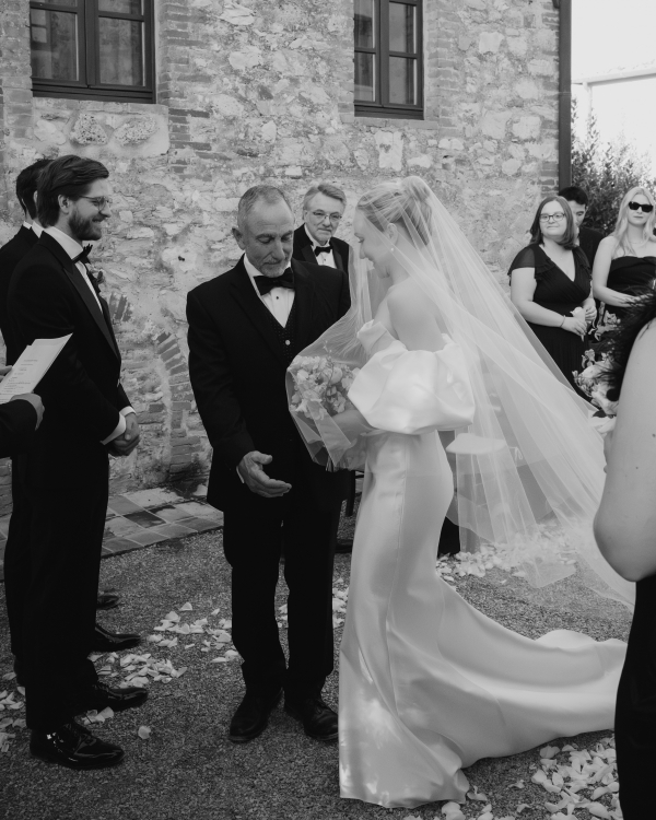 Elegant Destination Wedding in Borgo Casabianca | Mariana & Tom Outdoor Wedding Ceremony in Tuscany