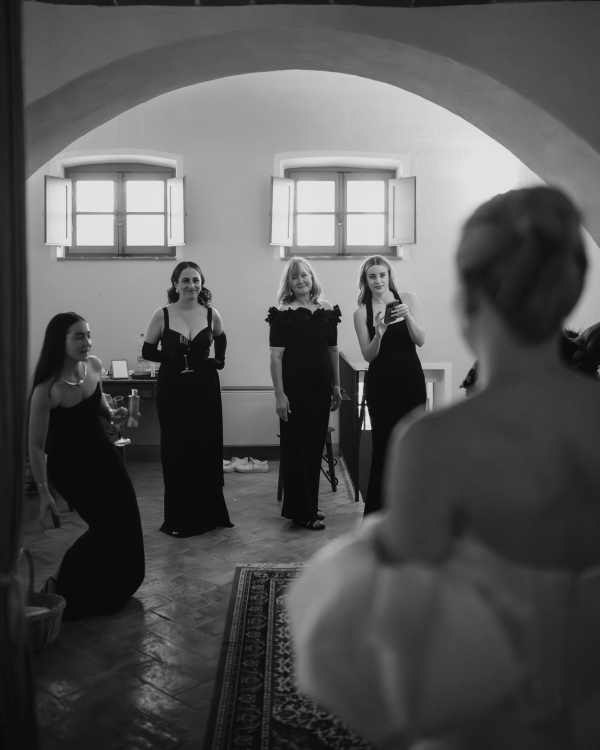 Elegant Destination Wedding in Borgo Casabianca | Mariana & Tom Outdoor Wedding Ceremony in Tuscany