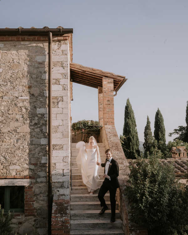 Elegant Destination Wedding in Borgo Casabianca | Mariana & Tom Outdoor Wedding Ceremony in Tuscany