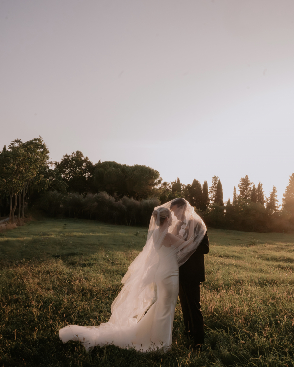Elegant Destination Wedding in Borgo Casabianca | Mariana & Tom Outdoor Wedding Ceremony in Tuscany