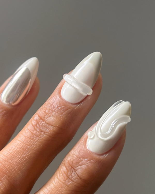 35 Unique Nail Art Designs to Elevate Your Wedding Look
