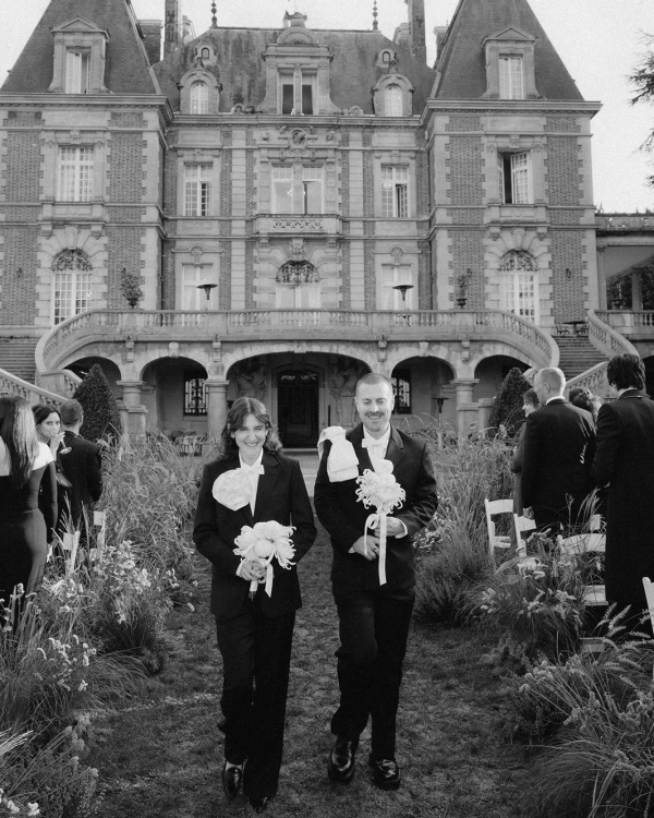 A Fashion Designer's Opulent Wedding in an Enchanting Parisian Château