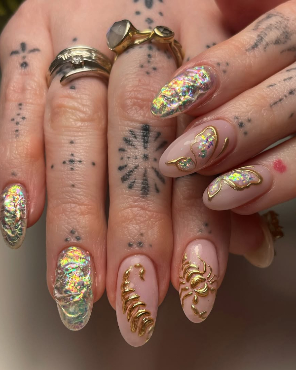 35 Unique Nail Art Designs to Elevate Your Wedding Look
