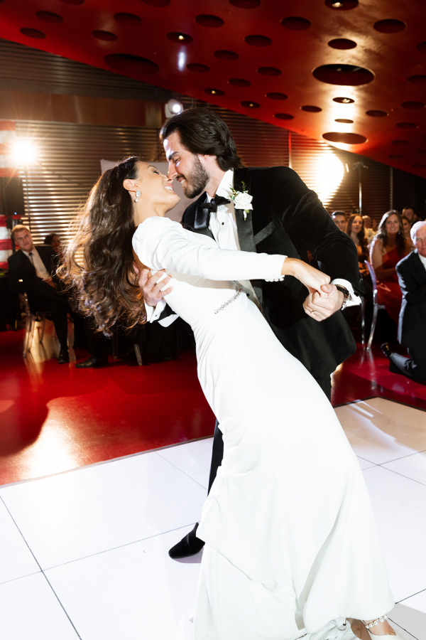 Real Wedding at the Old Aircraft Hangar