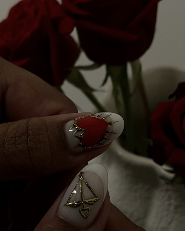 30 Trendy Valentine's Day Nail Designs to Try in 2025 | Valentine's Day Nail Designs | Pink, Red and Glitter Nails | Cool Manicure Ideas For Women