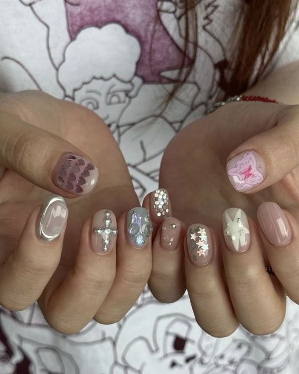 30 Trendy Valentine's Day Nail Designs to Try in 2025 | Valentine's Day Nail Designs | Pink, Red and Glitter Nails | Cool Manicure Ideas For Women