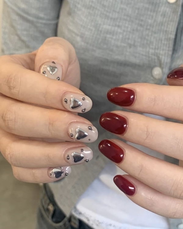 30 Trendy Valentine's Day Nail Designs to Try in 2025 | Valentine's Day Nail Designs | Pink, Red and Glitter Nails | Cool Manicure Ideas For Women