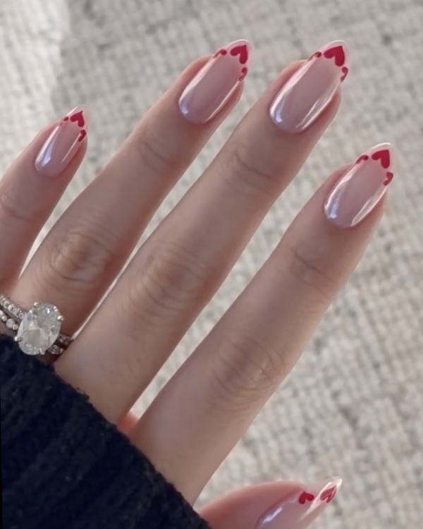 30 Trendy Valentine's Day Nail Designs to Try in 2025 | Valentine's Day Nail Designs | Pink, Red and Glitter Nails | Cool Manicure Ideas For Women