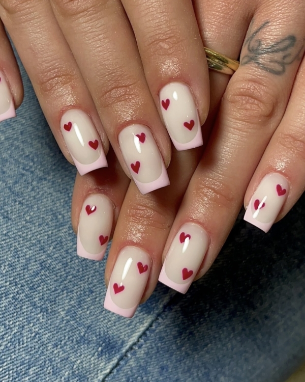 30 Trendy Valentine's Day Nail Designs to Try in 2025 | Valentine's Day Nail Designs | Pink, Red and Glitter Nails | Cool Manicure Ideas For Women