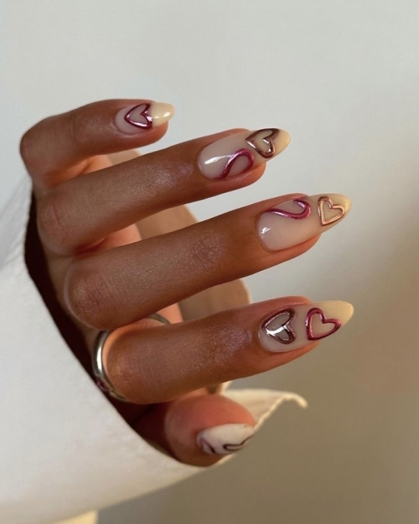 30 Trendy Valentine's Day Nail Designs to Try in 2025 | Valentine's Day Nail Designs | Pink, Red and Glitter Nails | Cool Manicure Ideas For Women