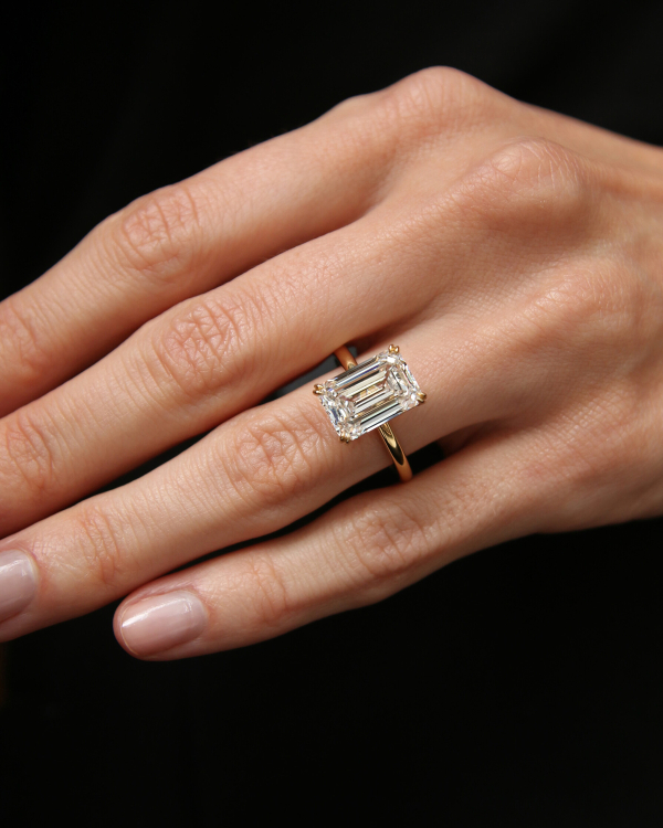 30 Emerald Cut Engagement Rings & Wedding Bands We're Loving Right Now