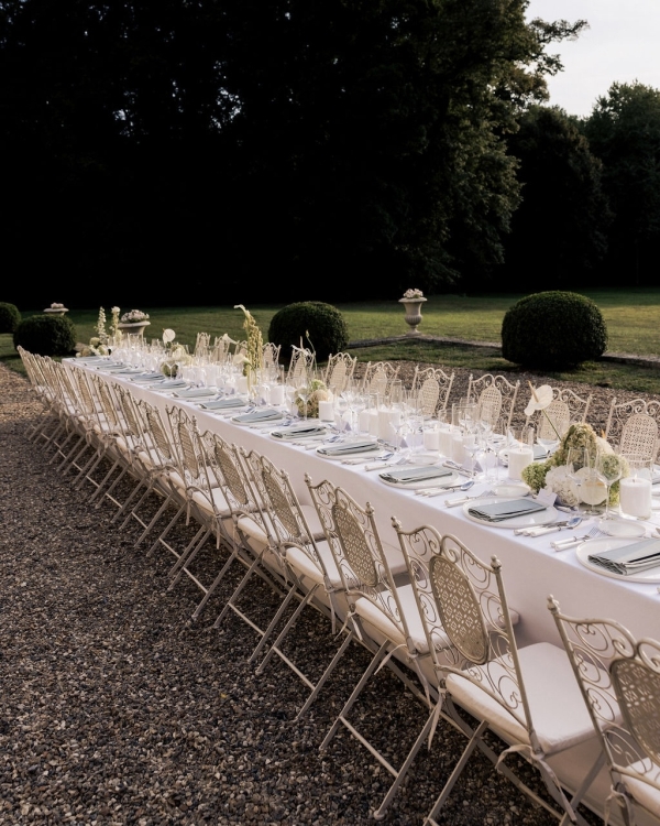 An Intimate Parisian Wedding Amidst an Elegant Château Garden