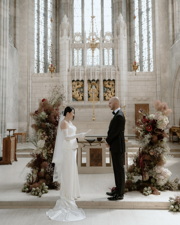 An Intimate Toronto Wedding with a Touch of Gothic Charm