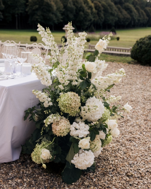 An Intimate Parisian Wedding Amidst an Elegant Château Garden