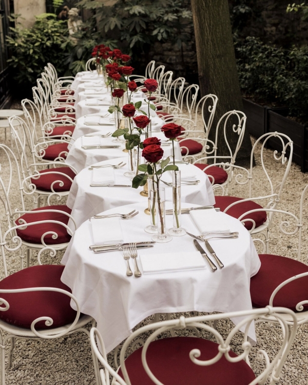 An Intimate Parisian Wedding Amidst an Elegant Château Garden