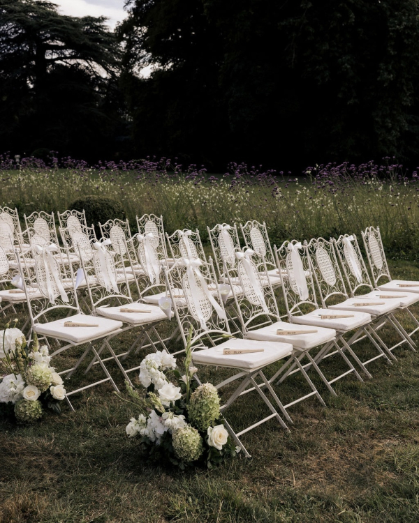 An Intimate Parisian Wedding Amidst an Elegant Château Garden