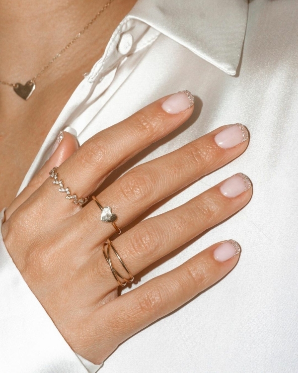 26 French Manicure Ideas | Summer French Tips Designs | White Nails & With Color | Diagonal French