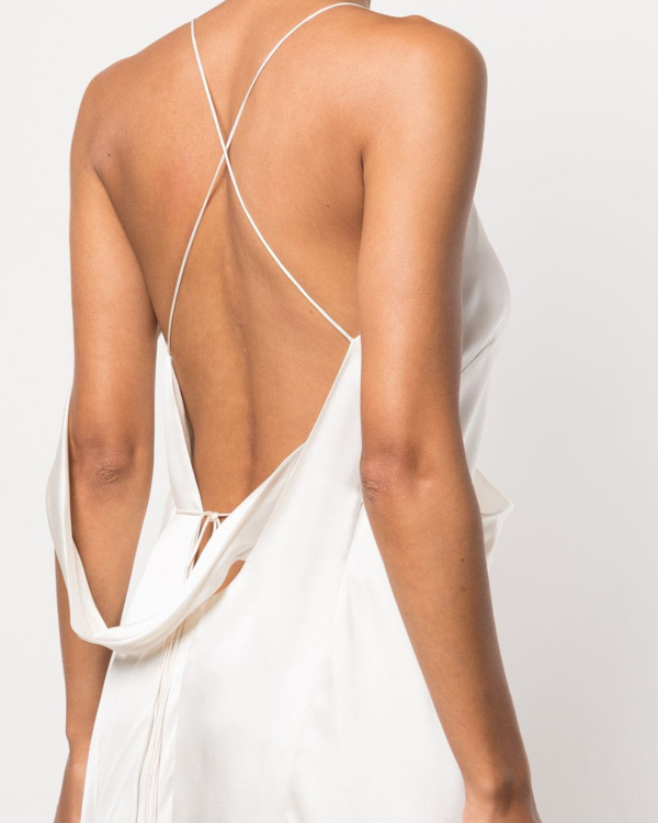 Top 11 Silk Bridal Gowns | Danielle Frankel Sasha | Summer White Silk Dresses for Weddings