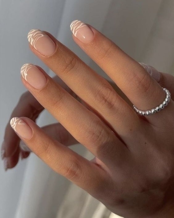 26 French Manicure Ideas | Summer French Tips Designs | White Nails & With Color | Diagonal French
