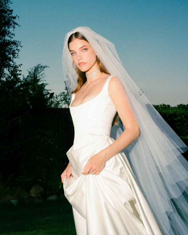 Barbara Palvin and Dylan Sprouse Wedding | Barbara Palvin's Vivienne Westwood Dress | Years Together
