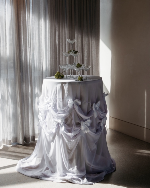Knotted Table Linen for Wedding Event Design