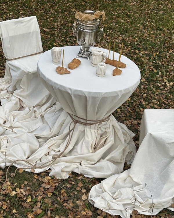 Knotted Table Linen for Wedding Event Design