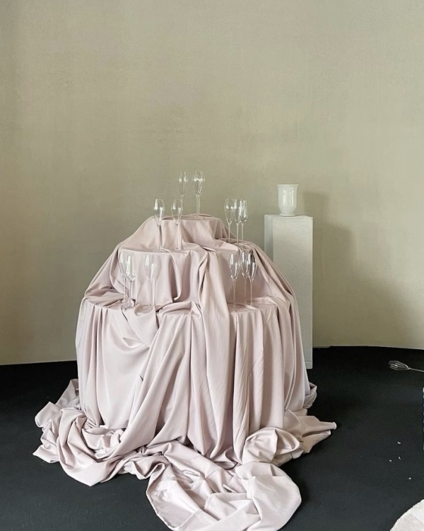 Knotted Table Linen for Wedding Event Design