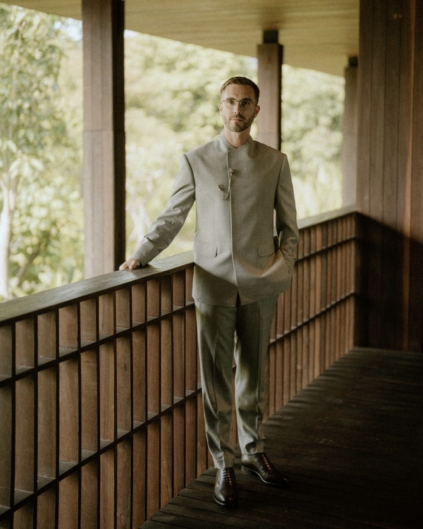 A Chic & Spiritual Bali Beach Wedding with Custom Couture and Cultural Touches