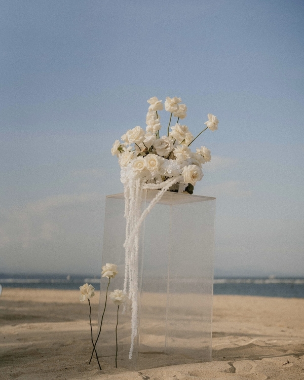 A Chic & Spiritual Bali Beach Wedding with Custom Couture and Cultural Touches