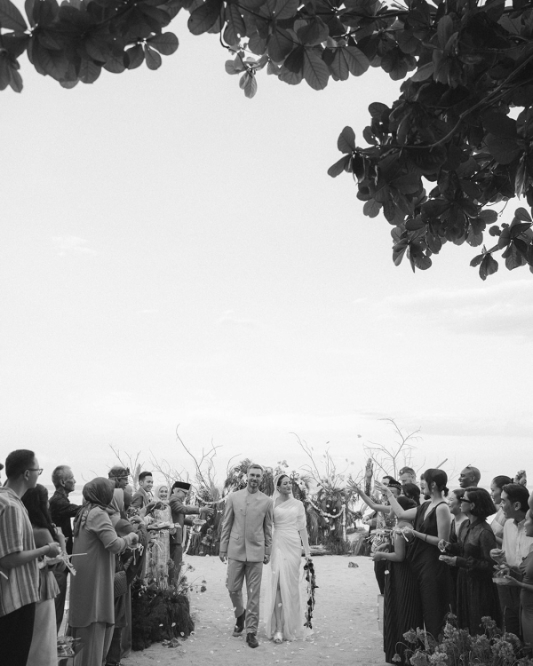 A Chic & Spiritual Bali Beach Wedding with Custom Couture and Cultural Touches